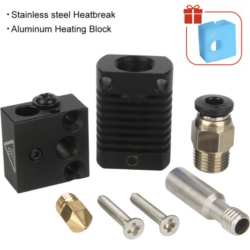 MK8 Nozzle Hotend Kit Aluminum - BLACK
