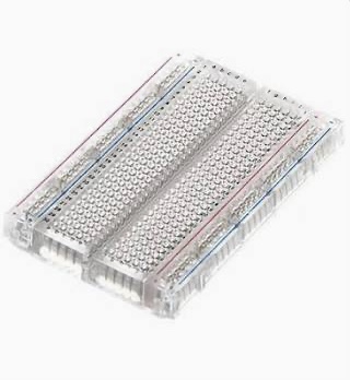 Medium Breadboard Transparent (400 Holes)