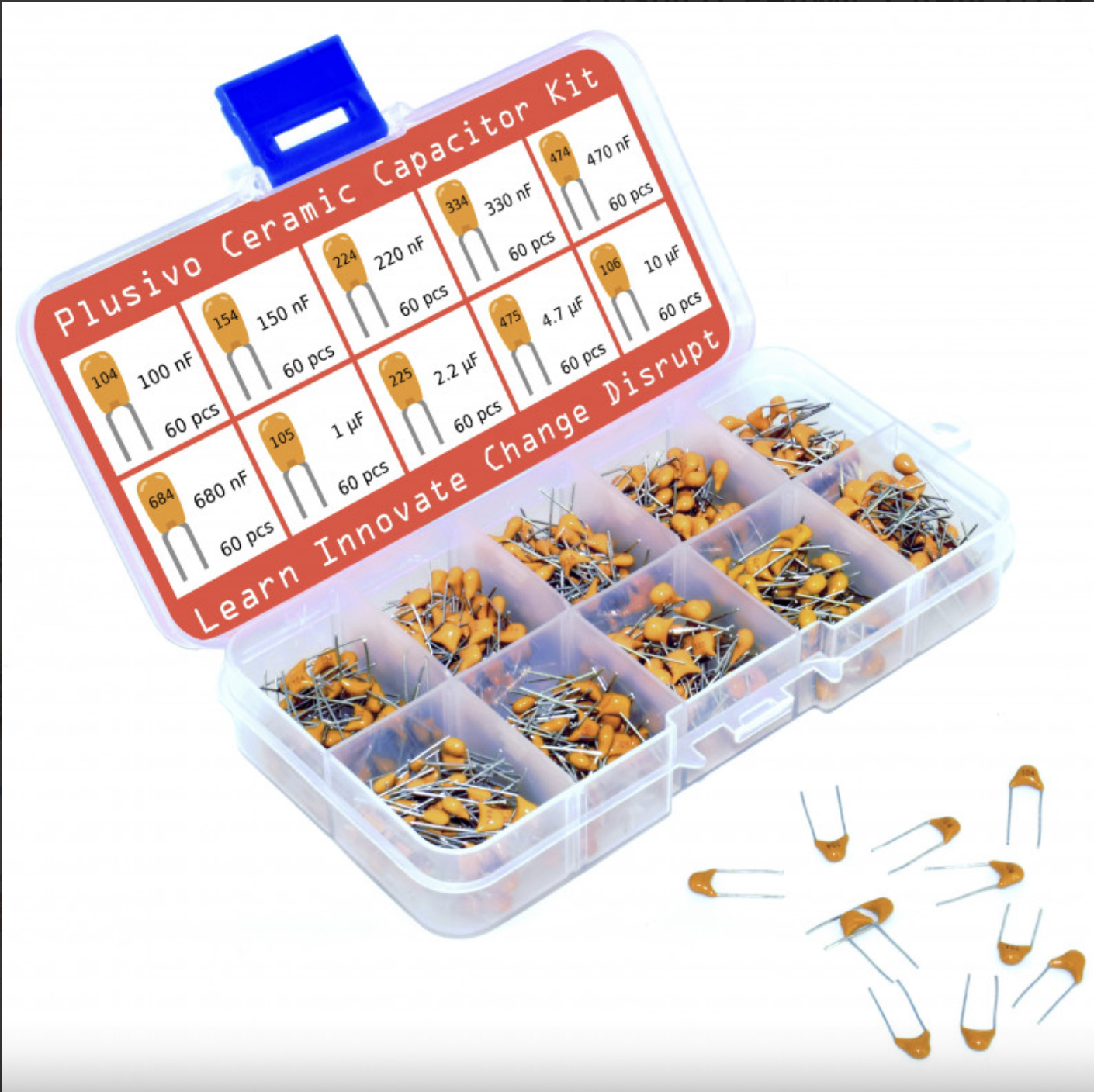 Plusivo Ceramic Capacitor Assortment Kit - Image 5