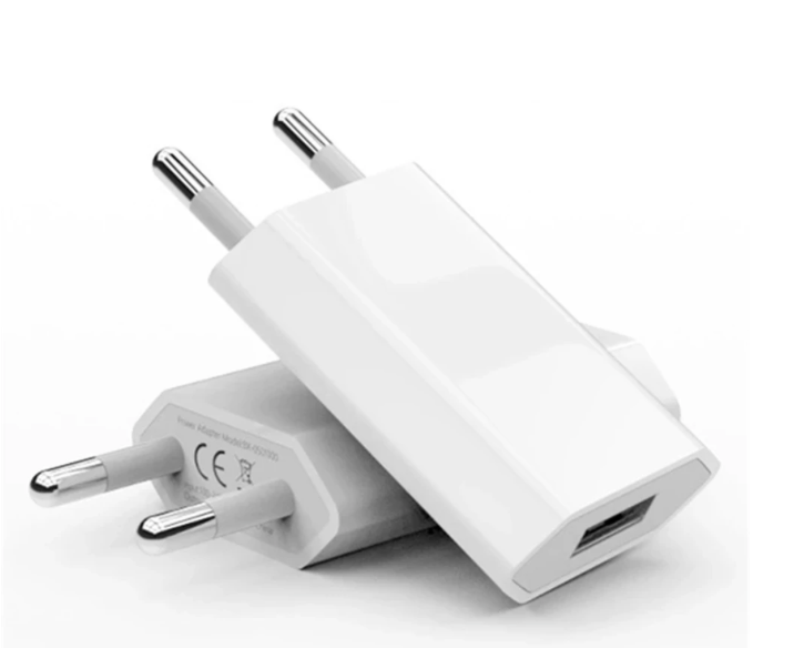 5V 1A EU AC USB Wall Charger Travel Power Adapter - WHITE