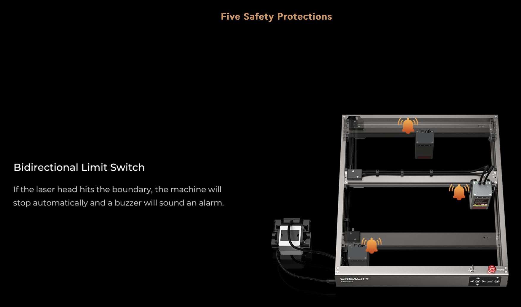Creality Falcon2 Laser Engraver 40W Pro with Air Assist - Image 12