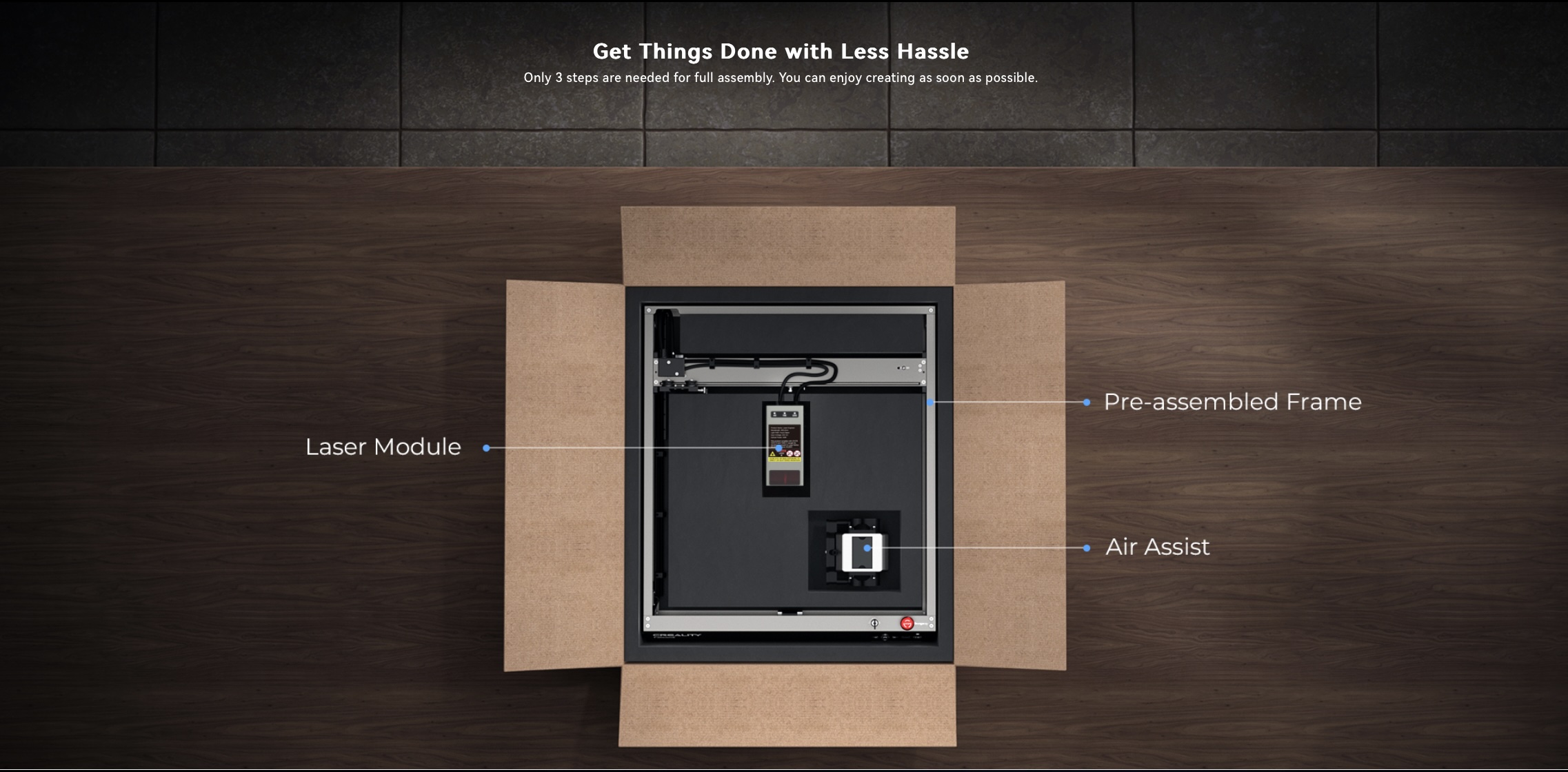 Creality Falcon2 Laser Engraver 40W Pro with Air Assist - Image 14