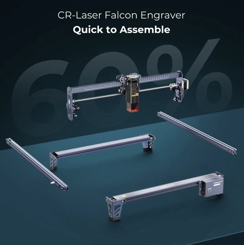 Creality CR Falcon Laser Engraver 10W Pro with Air Assist - Image 6