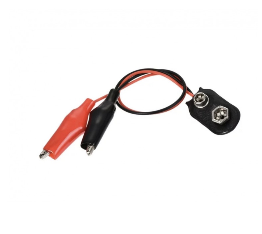 9v Battery Connector With 15cm Alligator Clips