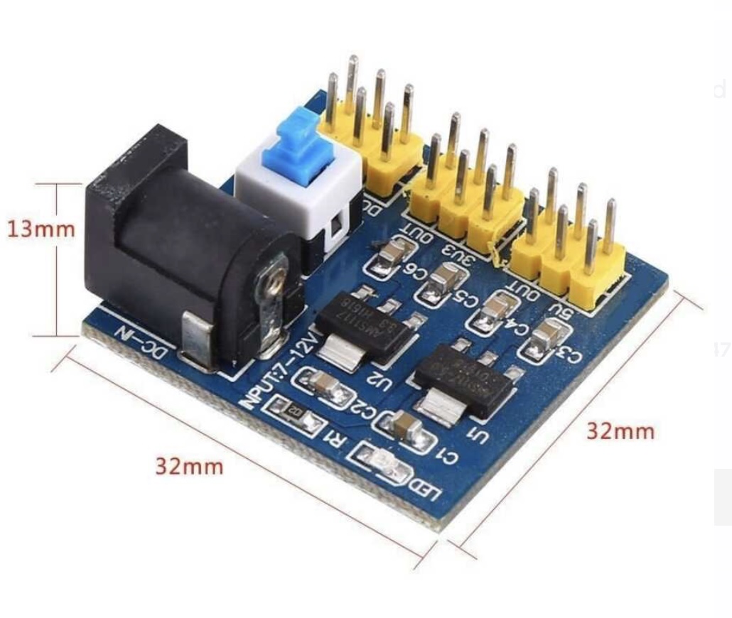 DC-DC 12V to 3.3V 5V Multi-output Power Supply Module - Image 2