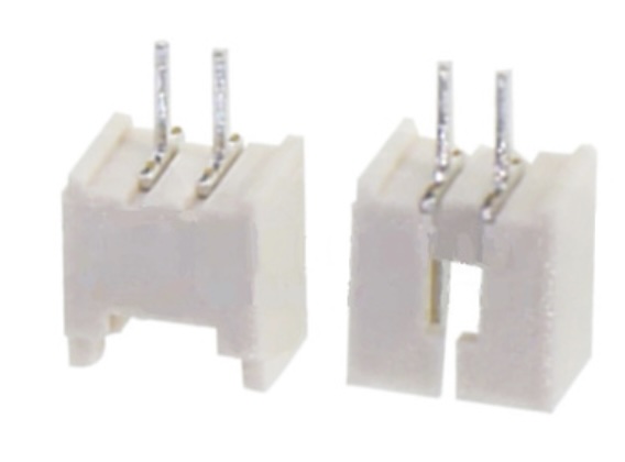 Micro JST 1.25mm Straight THT Connector 2P