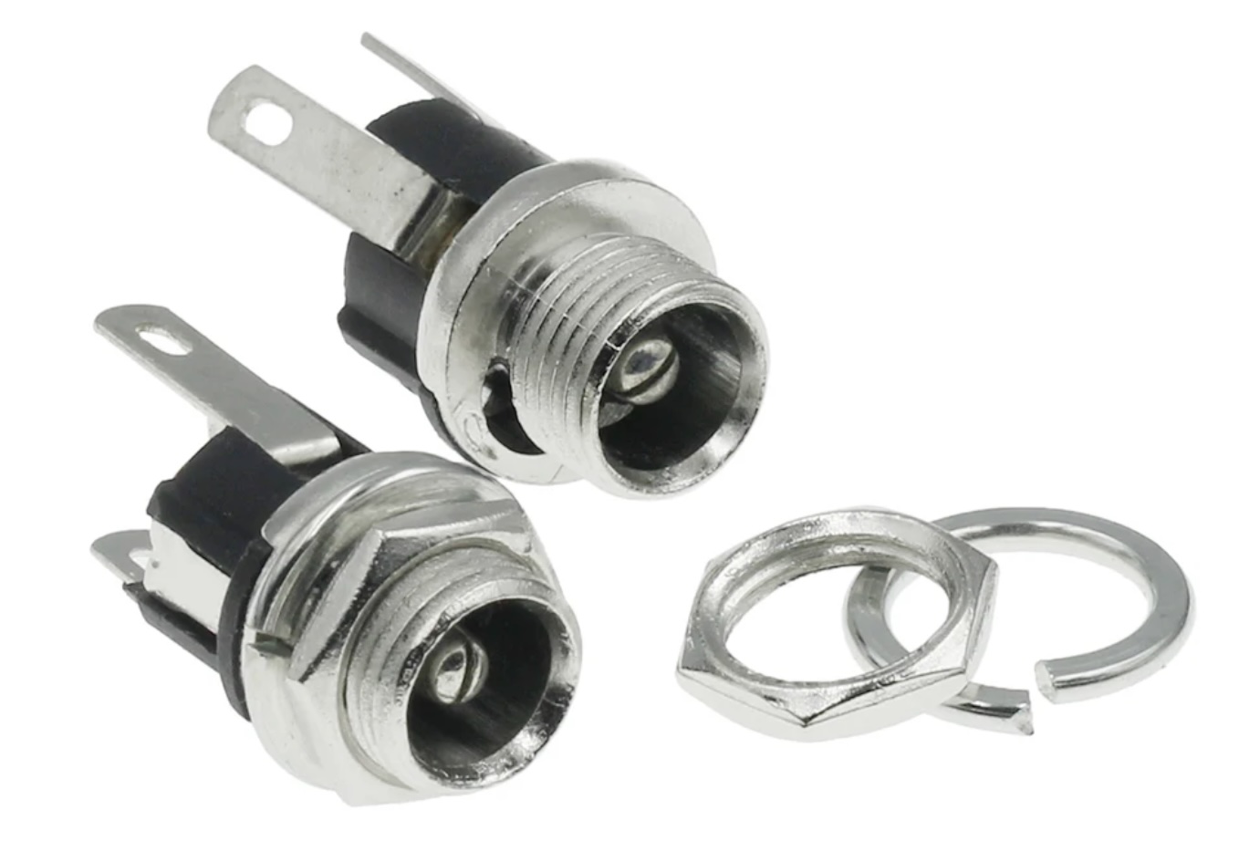DC025M DC-025 5.5x2.1 Threaded Power Socket