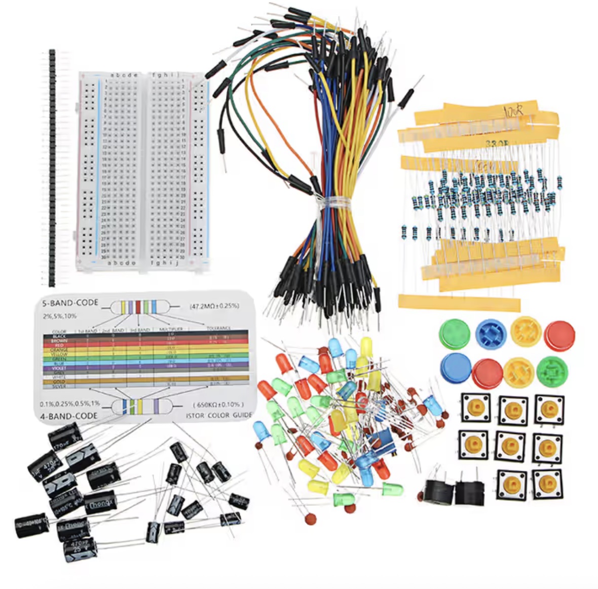 Medium (400 Holes) Breadboard Kit - Image 2