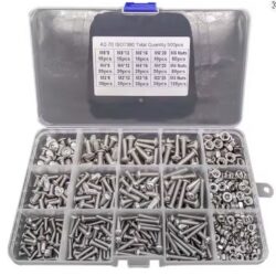 Stainless Steel Pan Screw Kit - 500 Piece