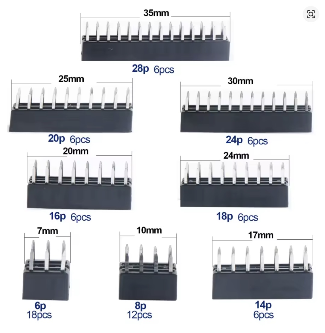 DIP IC Sockets Adaptor Kit - 66 Piece - Image 2