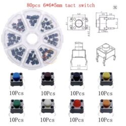 SMD Micro Touch Switch 4P 5mm Set - 80 Piece