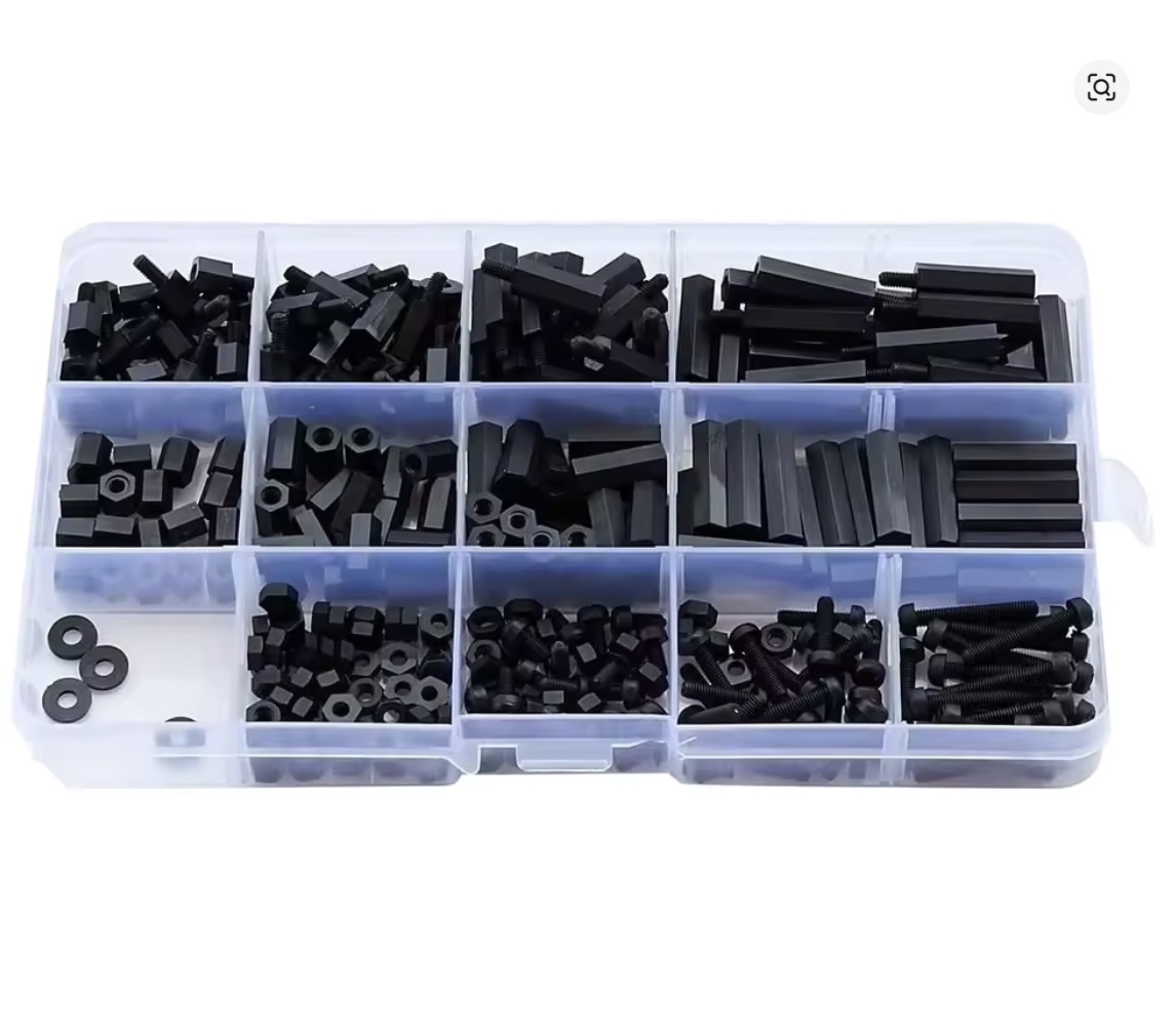 320pcs M3 Nylon Spacers Set