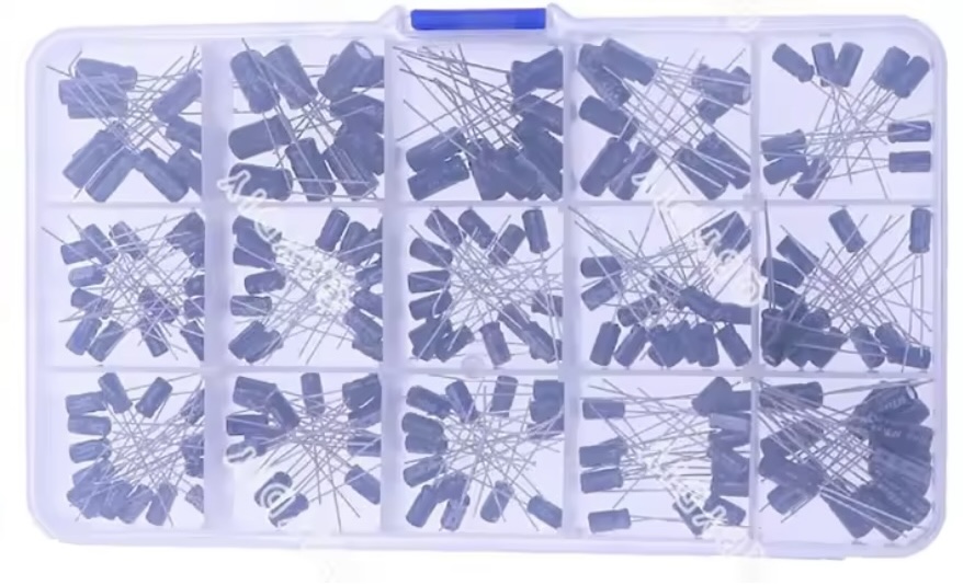 DIP Aluminum Electrolytic Capacitor Kit - 200 Piece