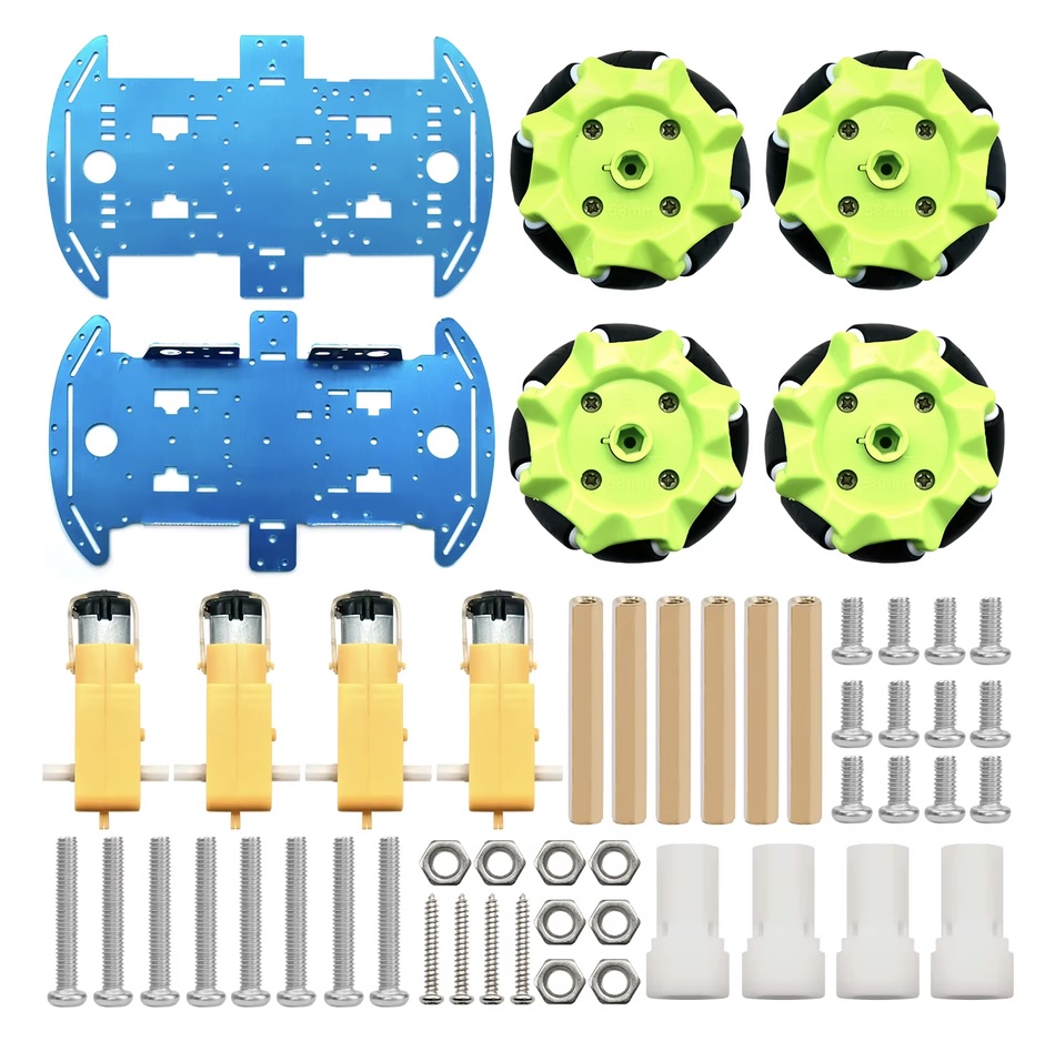 4WD Mecanum Wheel Smart Robot Car Aluminum Chassis Kit - Image 3